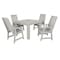Highwood Usa Weatherly 5pc Square Outdoor Patio Furniture Dining Set AD-DNW44-HGR - alternate 1